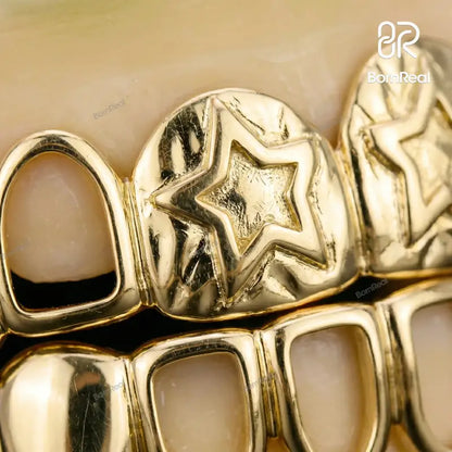 Custom Double Star Grillz