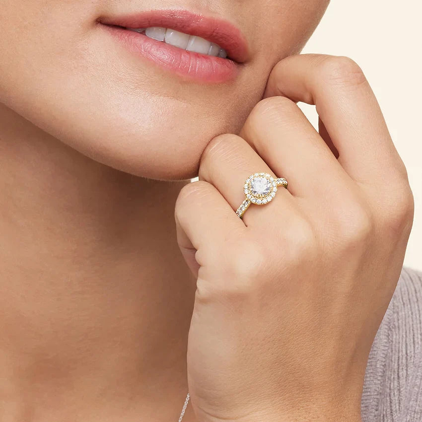 Bornreal Lab-Grown Diamond Engagement Ring Emerald Shape Lab Diamond Ring Bornreal Jewelry