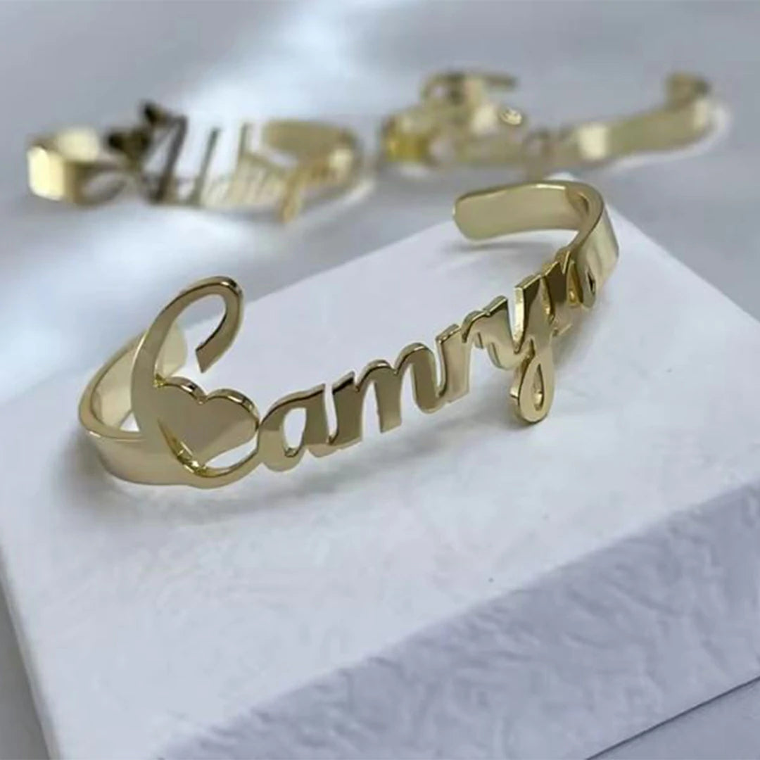 Custom Charm Bracelet – Custom Letters, Numbers & Symbols Personalized Jewelry