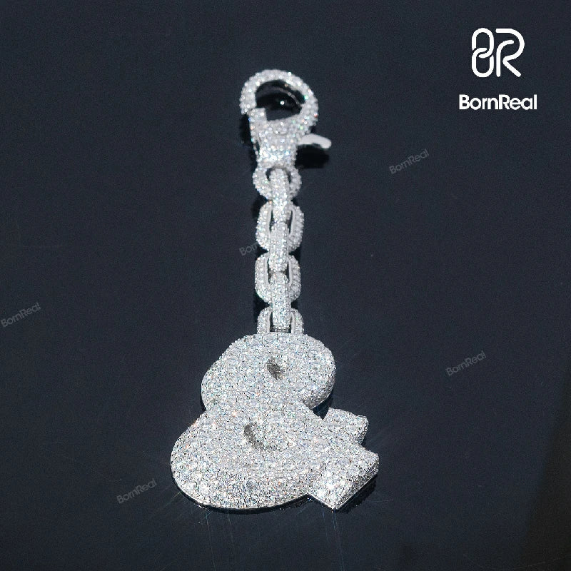 Custom & Symbol Keychain Pendant Pants Chain with Black Jorts