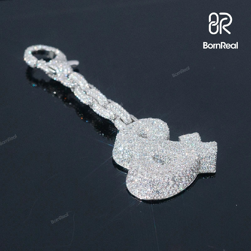 Custom & Symbol Keychain Pendant Pants Chain with Black Jorts_03
