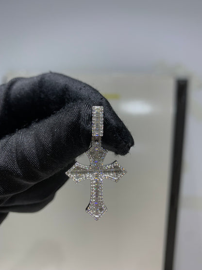 Cold Faith Cross Pendant 925 Silver Jewelry