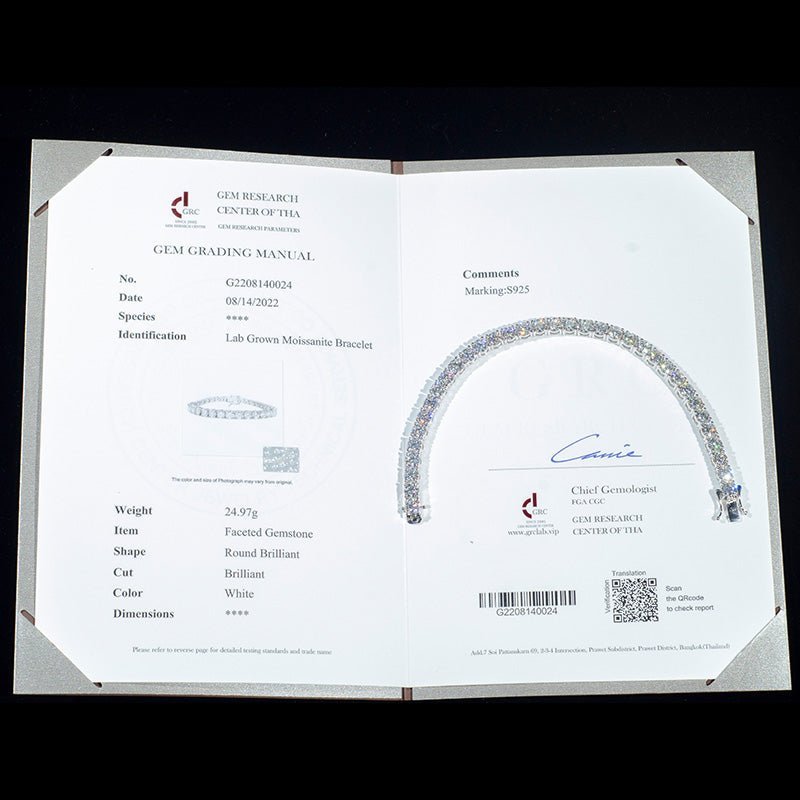 Iced Out Sterling Silver Tennis Chain Bracelet with VVS Diamonds_06