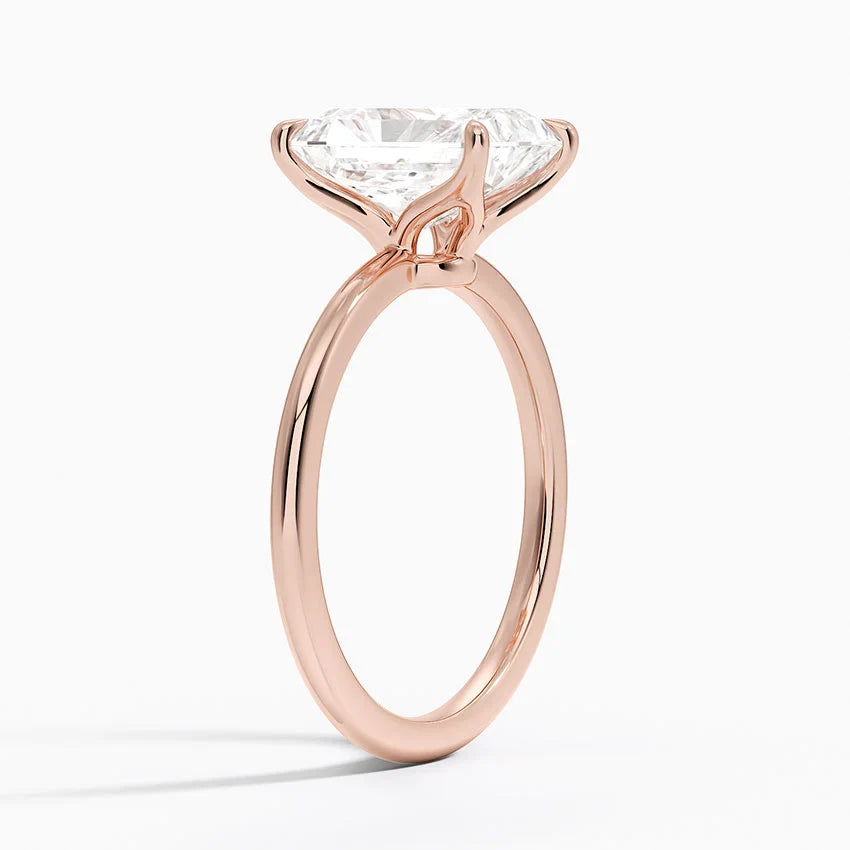 Bornreal Lab-Grown Diamond Radiant Cut Engagement Ring.