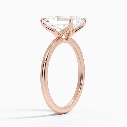 Bornreal Lab-Grown Diamond Radiant Cut Engagement Ring.