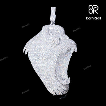Iced Out Custom Gorilla Pendant Animal Pendant Bornreal Jewelry