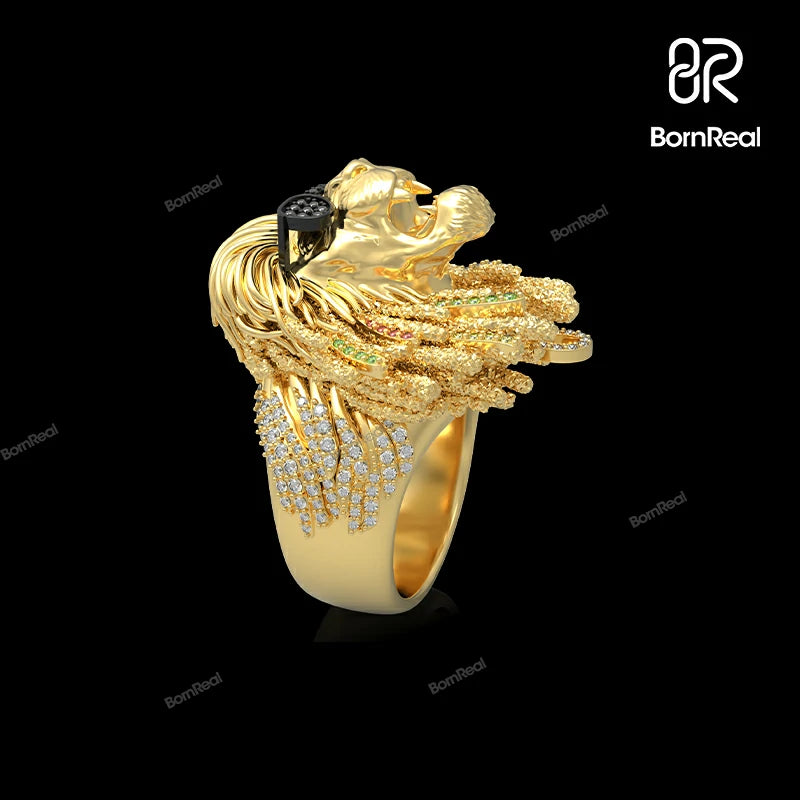 Bob Marley Collection – Lion Pendant, Lion Ring & Earrings.