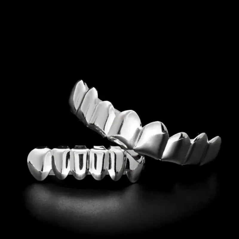 Custom Design High Quality Hip Hop Solids 925 Sterling Silver 10k Grillz