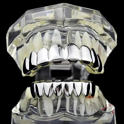 Custom Design High Quality Hip Hop Solids 925 Sterling Silver 10k Grillz