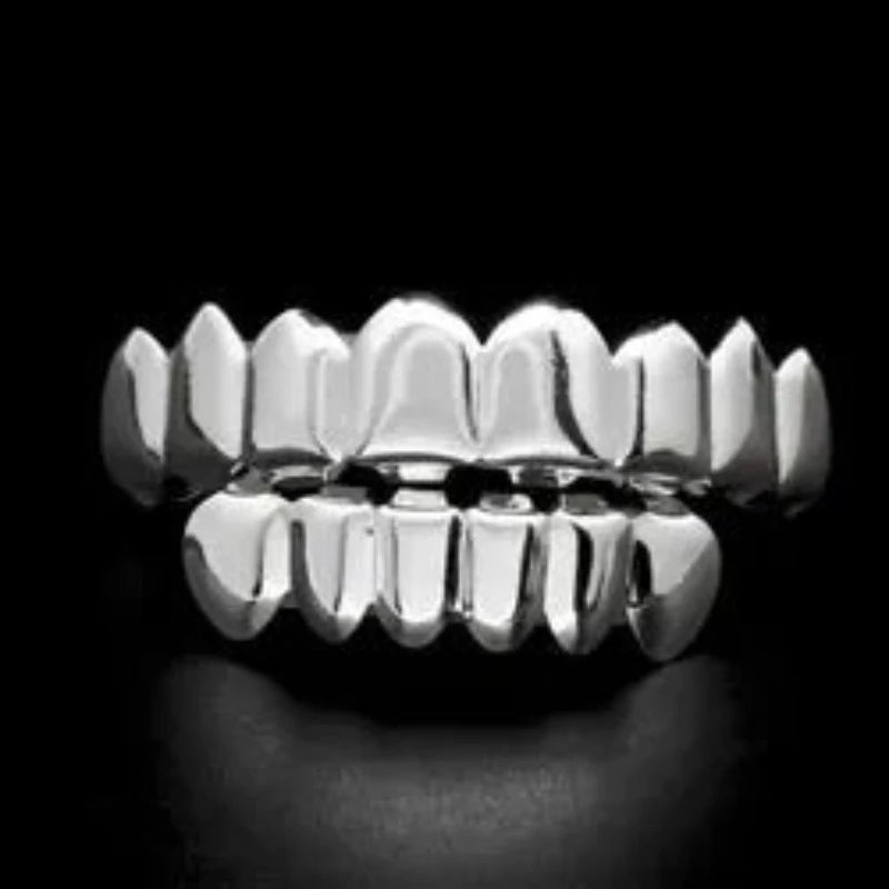 Custom Design High Quality Hip Hop Solids 925 Sterling Silver 10k Grillz