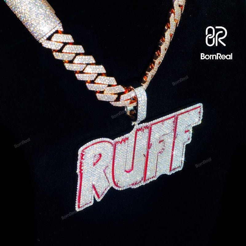 Custom Moissanite Hip Hop chain Iced Out Name Pendant For Men