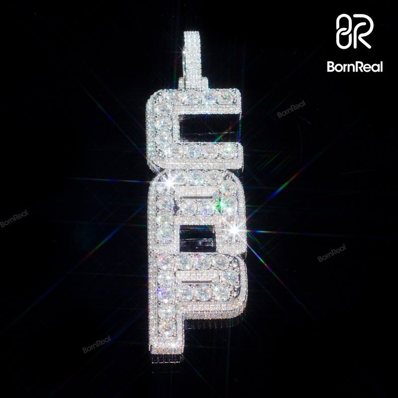 Custom Moissanite Hip Hop Iced Out Letter Pendant