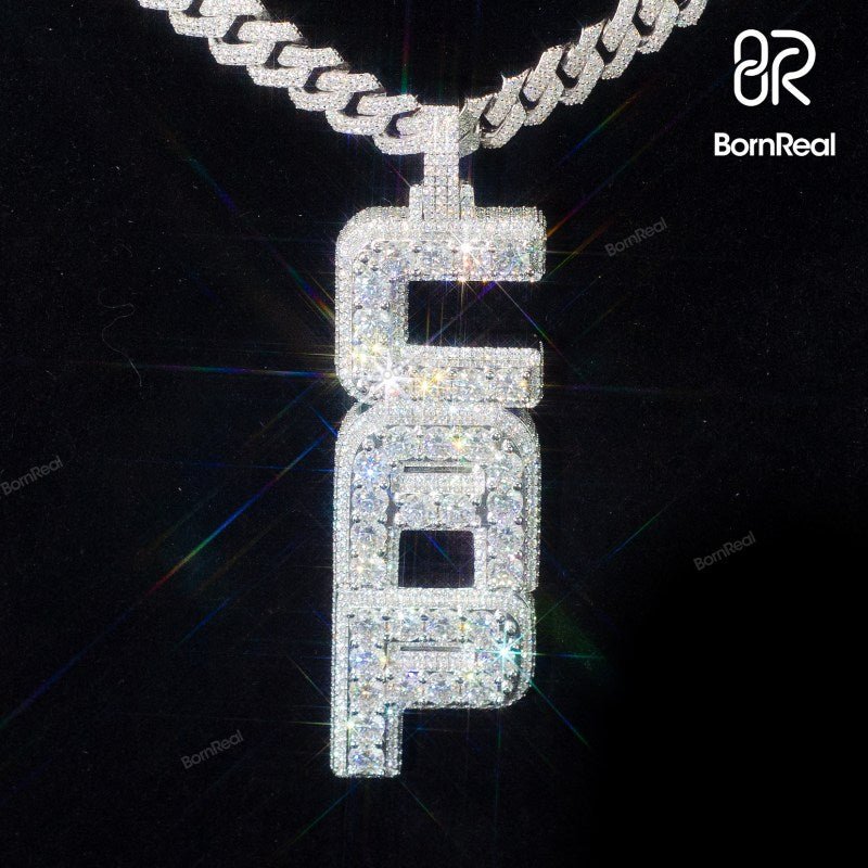 Custom Moissanite Hip Hop Iced Out Letter Pendant