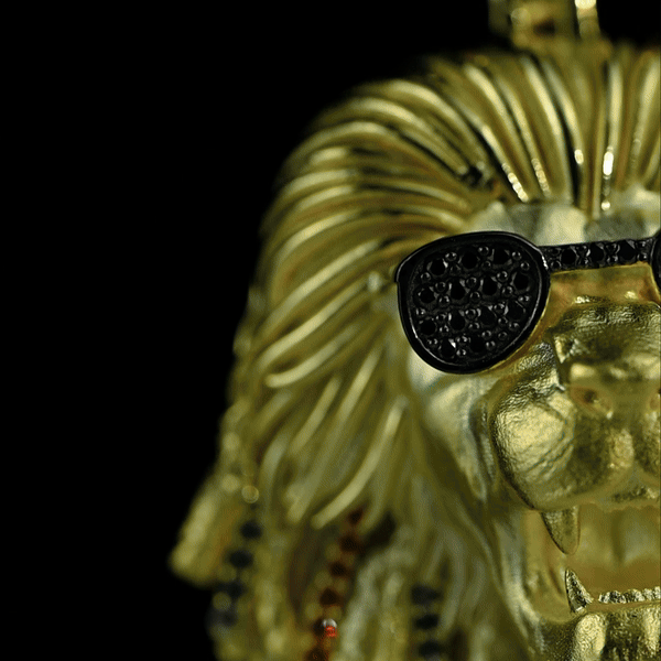 Bob Marley Collection – Lion Pendant, Lion Ring & Earrings Bornreal Jewelry