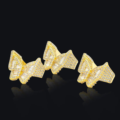 Full Ice out Created Moissanite Butterfly Hip Hop Ring