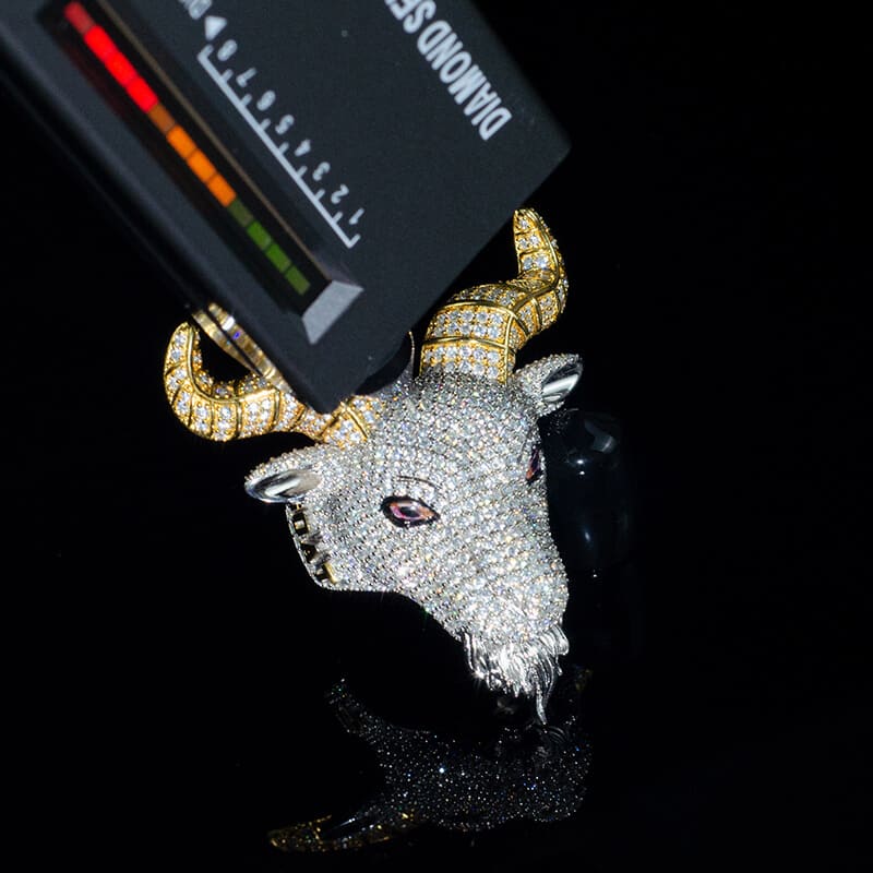 Iced Out VVS Moissanite Goat Hip Hop Rings