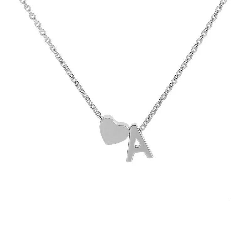 Colgante inicial personalizado de plata con letra R helada 