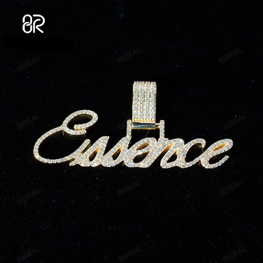 Custom 2" Iced Letter Pendant Set — Moissanite | 925 Silver (Only 1pc)