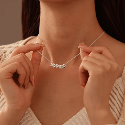 Pendentif numéroté personnalisé glacé, pendentif diamant noir et blanc 