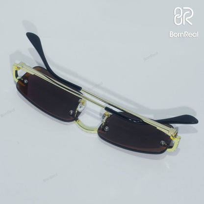 Moissanite Diamonds Sunglasses 18K Gold