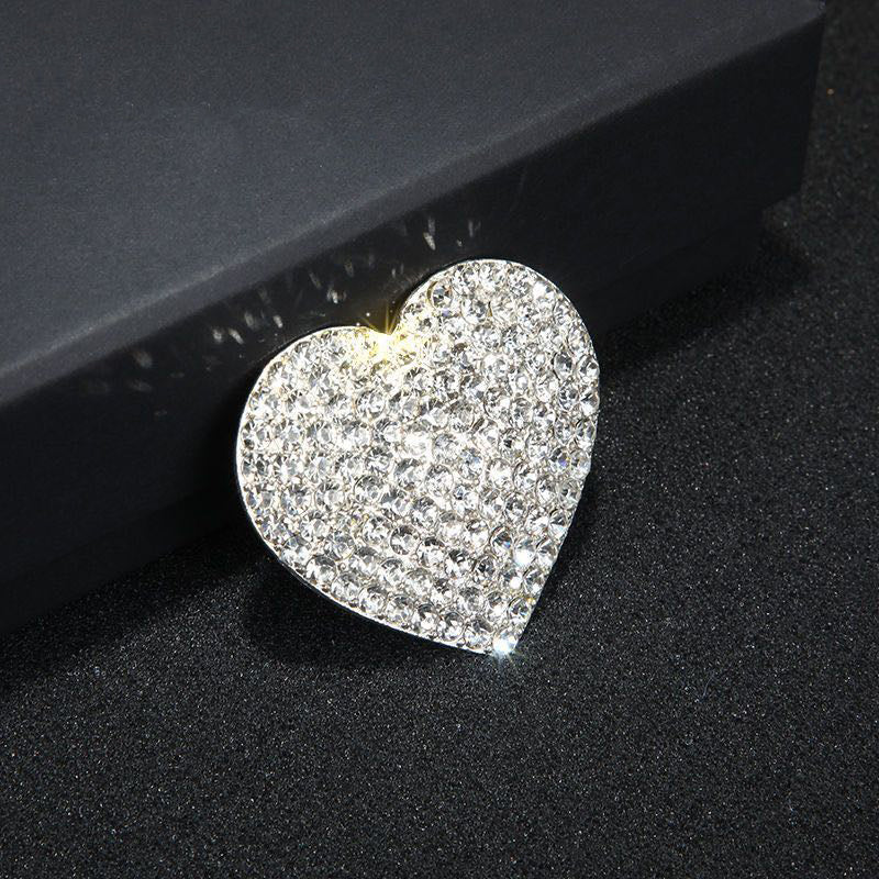 Moissanite Heart Shape Stud Earring