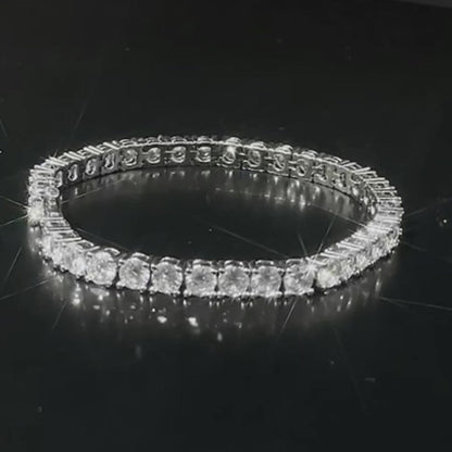 VVS Moissanite Tennis Bracelet mens Custom 925 Silver 10K/14K/18K Real Gold Diamond Rapper Jewelry