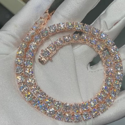 VVS Moissanite Tennis Bracelet Iced Out Custom 925 Silver 10K/14K/18K Real Gold Diamond Rapper Jewelry