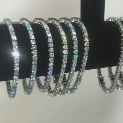 VVS Moissanite Silver Tennis Bracelet 10K/14K/18K Real Gold Lab Diamond Custom Hip Hop Jewelry