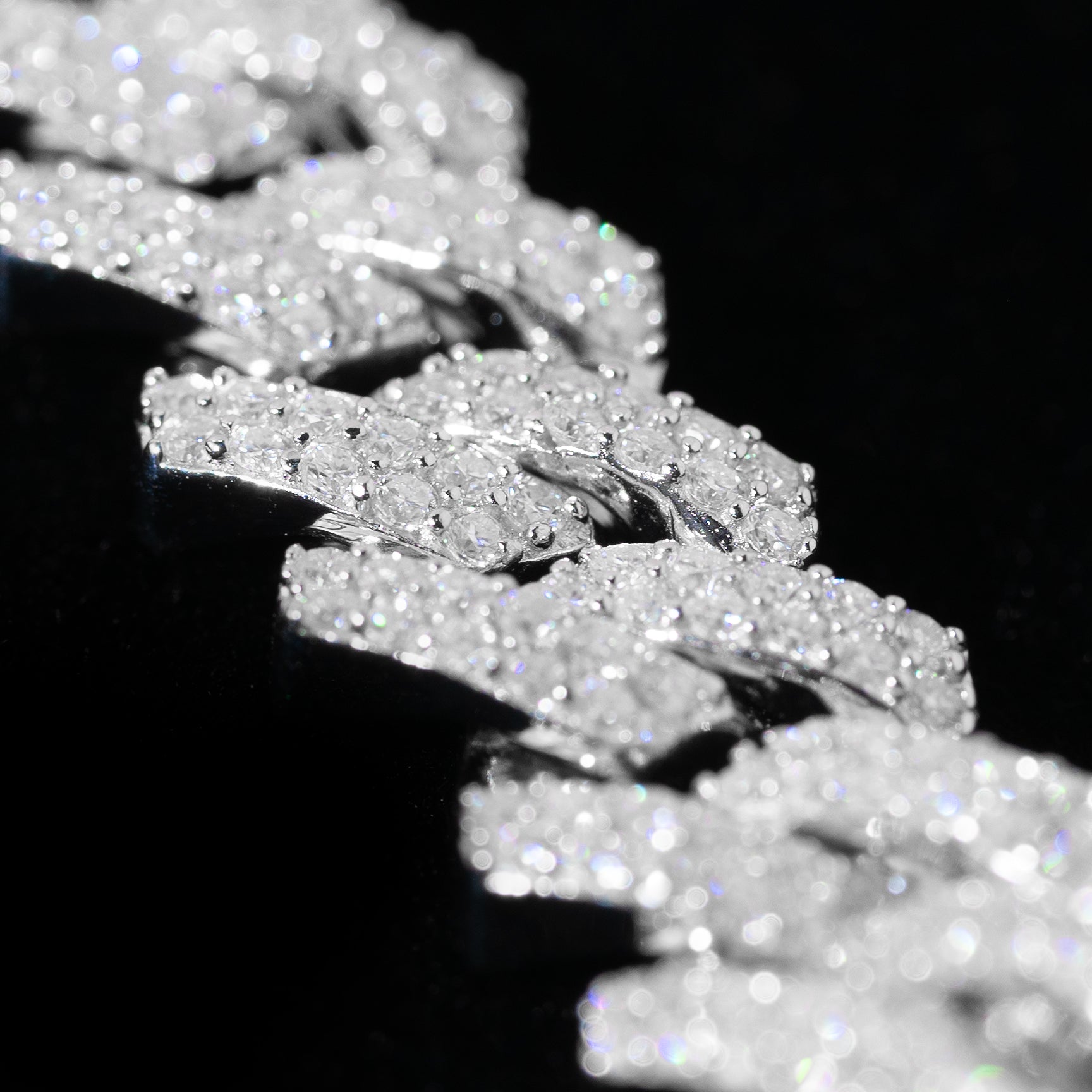 Iced Out Cuban Link Chain Bracelet 8mm