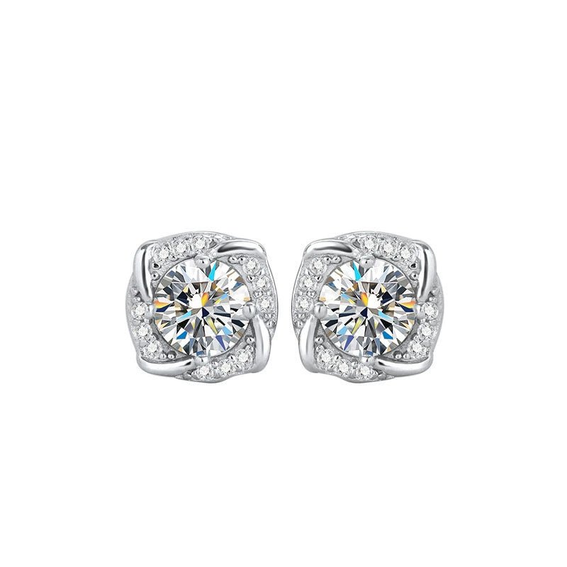 S925 High - Quality VVS Moissanite Windmill Earrings