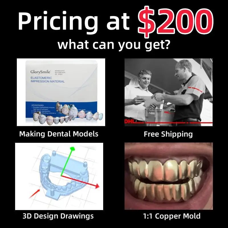 Self - service Dental Mold Making Tool,Custom Grillz Deposit $200