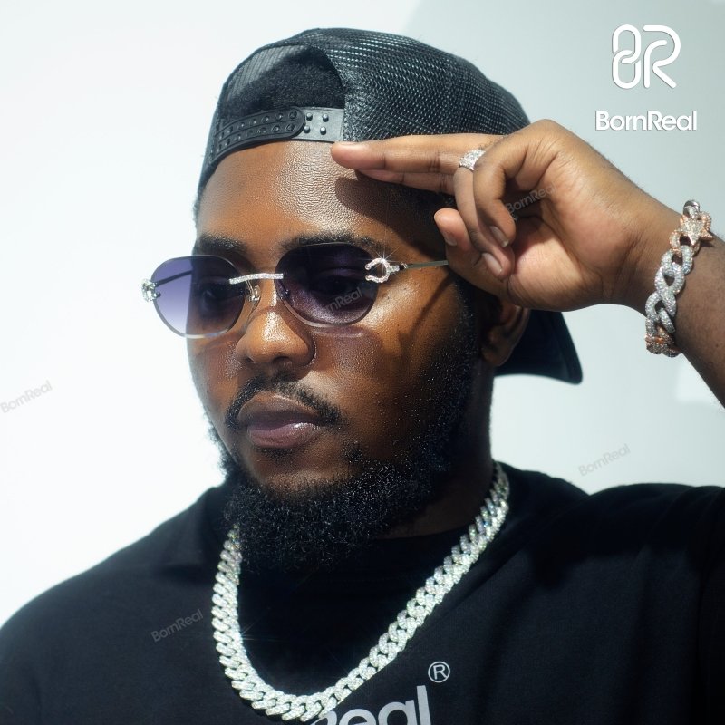 Vvs D Color Moissanite Sunglasses 18K Gold