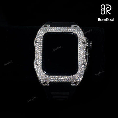 Vvs Moissanite Diamond Apple Watch Case
