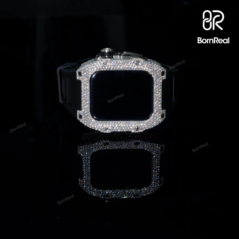 Vvs Moissanite Diamond Apple Watch Case