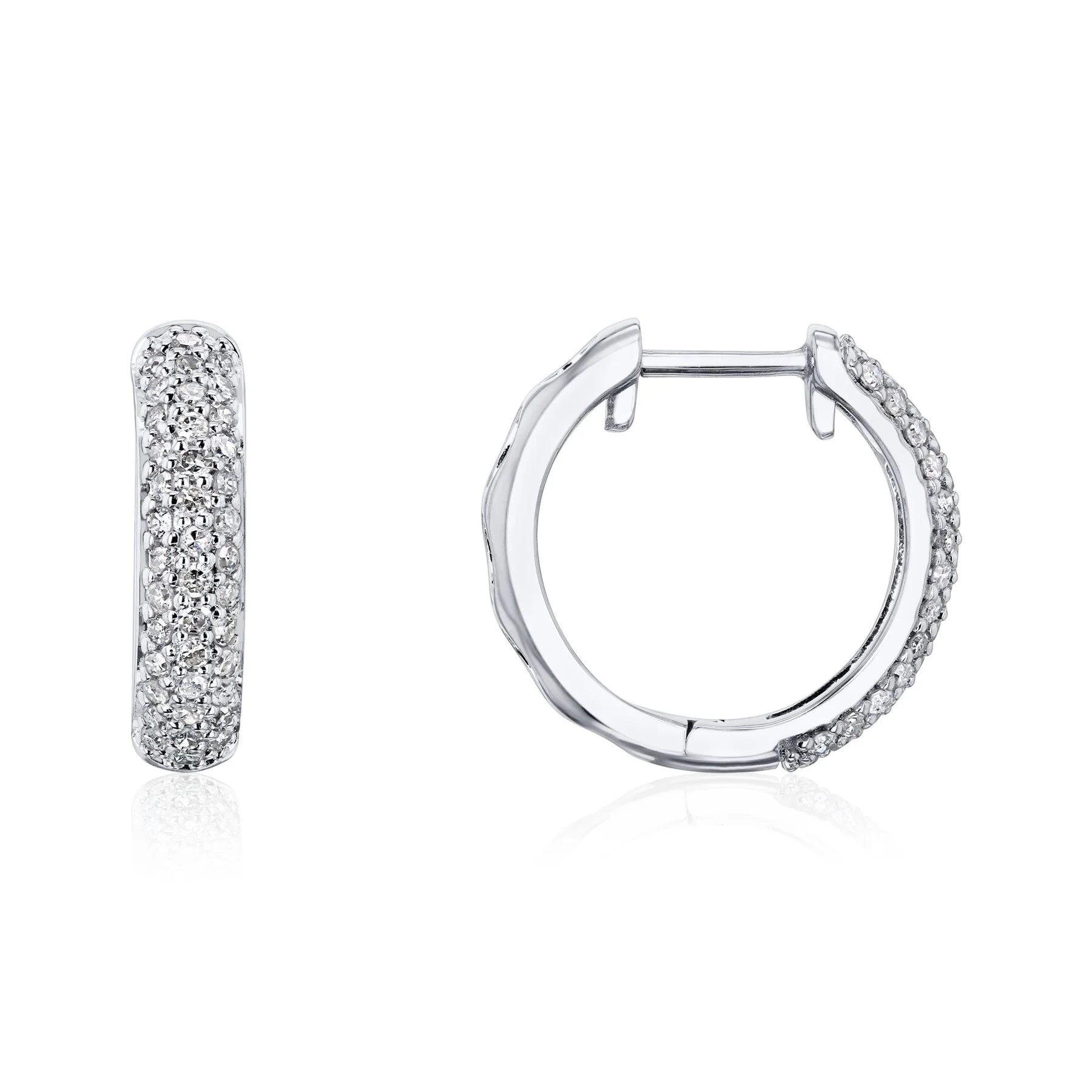 VVS Moissanite Diamond Hoop Earrings For Women