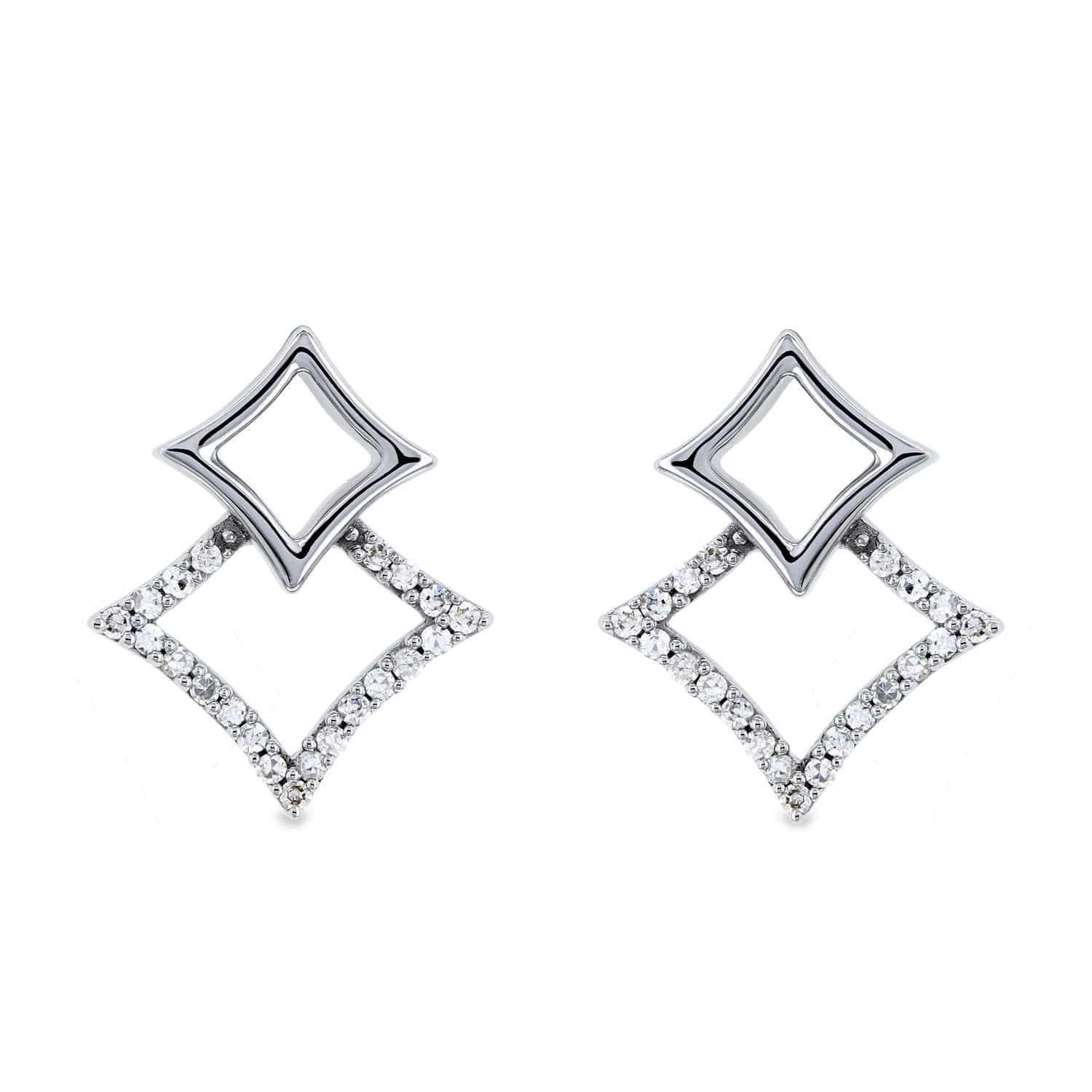 VVS Moissanite Diamond Kite Earrings For Women