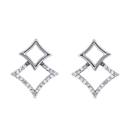 VVS Moissanite Diamond Kite Earrings For Women
