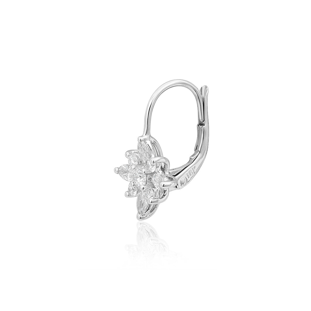 VVS Moissanite Diamond Sparkling Star Earrings For Women