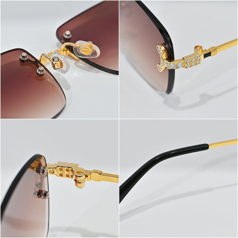 Vvs Moissanite Sunglasses 18K Gold