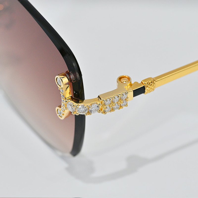 Vvs Moissanite Sunglasses 18K Gold