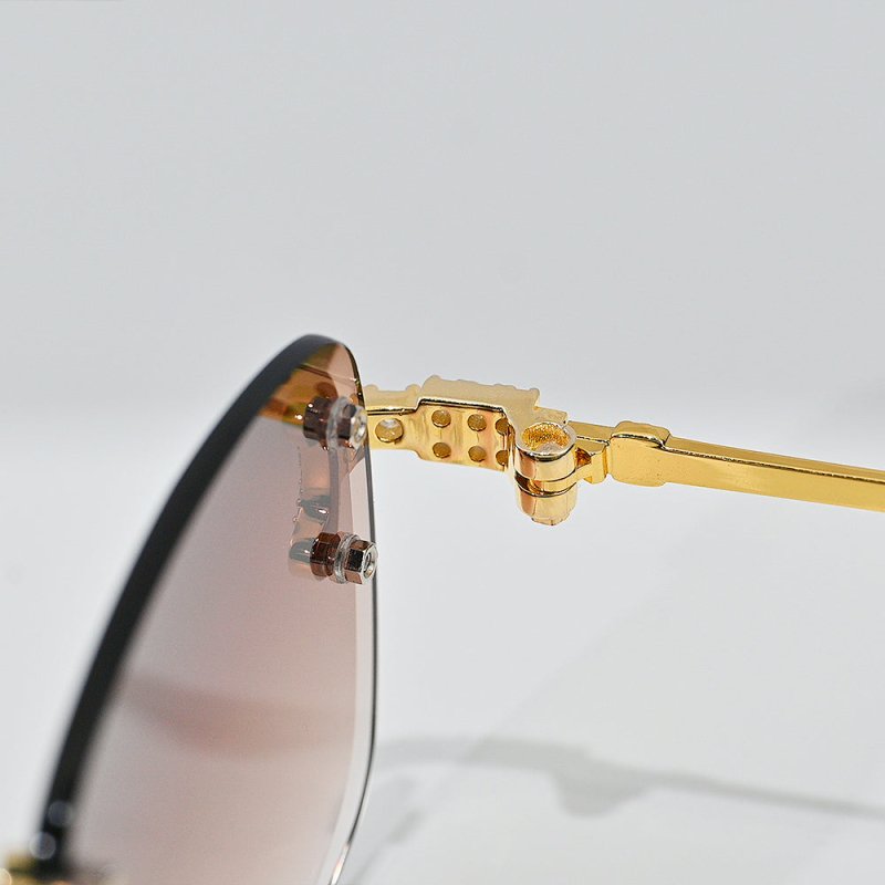 Vvs Moissanite Sunglasses 18K Gold