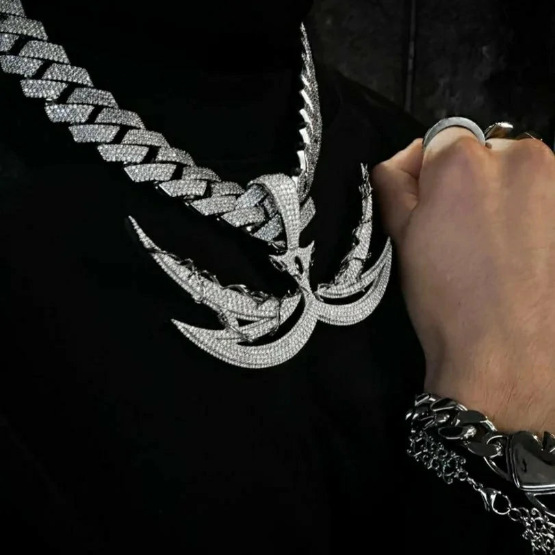 Bornreal x Zeph Oner: Limited Edition Iced Out Logo Pendant.