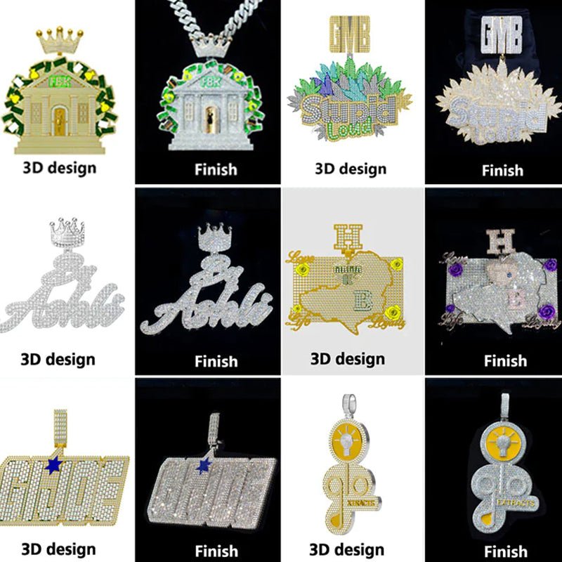 $200 Start Custom Pendant Design Within 24 Hours Out Of The Design Bornreal Jewelry - Bornreal Jewelry