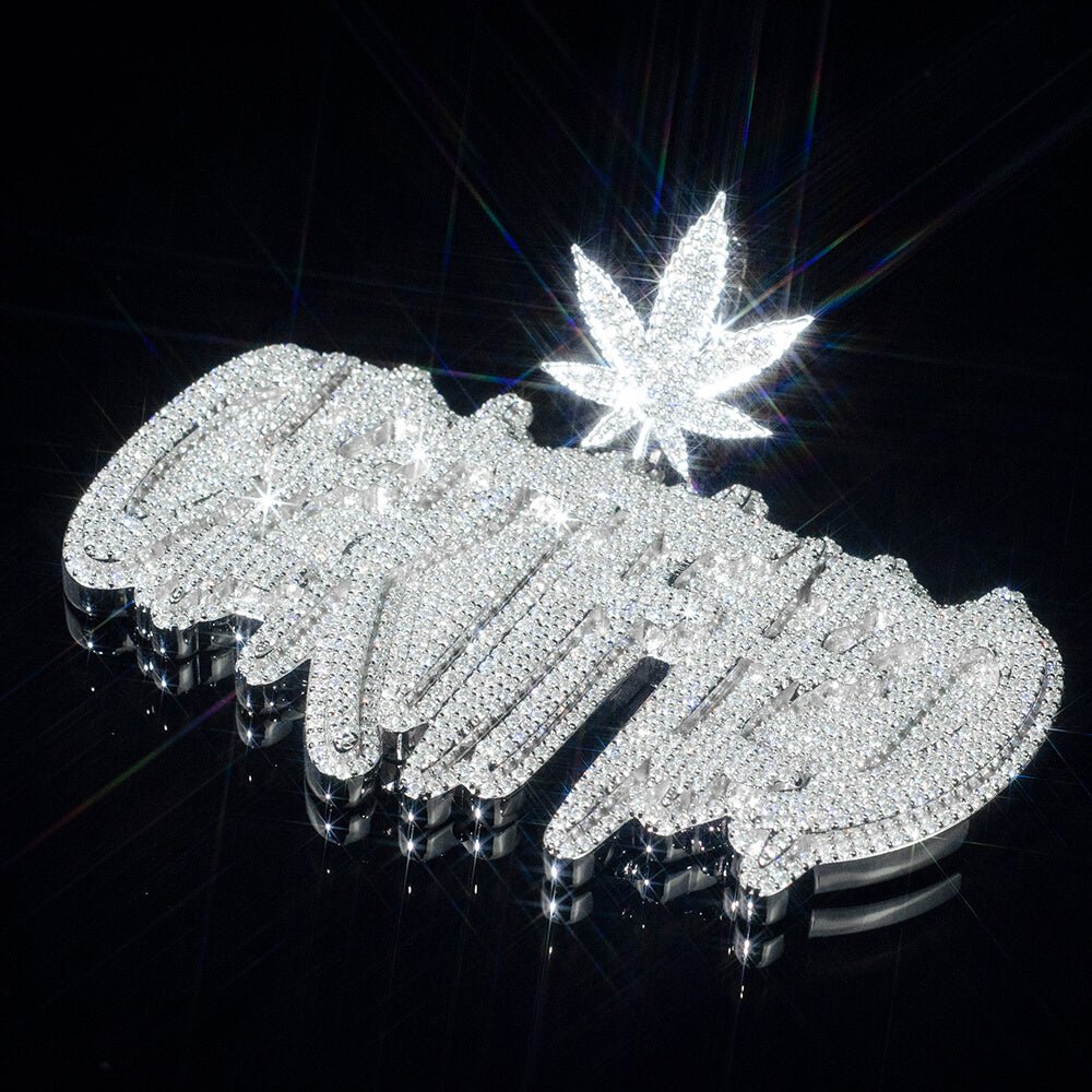 Air Jordan Nike Sneaker Pendant MOISSANITE Real 925 Silver Iced