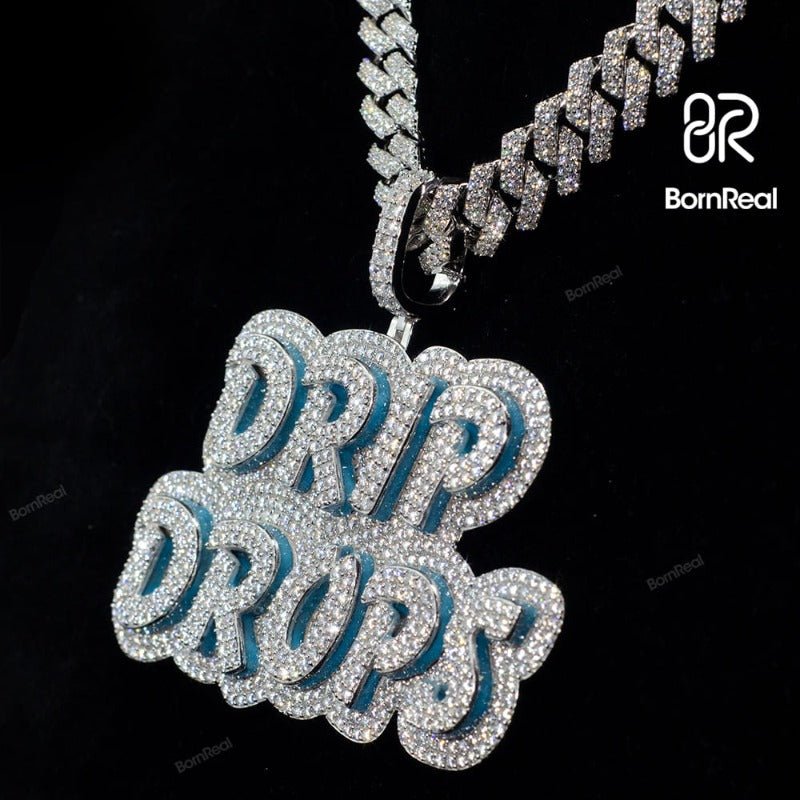 Custom Moissanite Hip Hop chain Bling Diamond Name Pendant