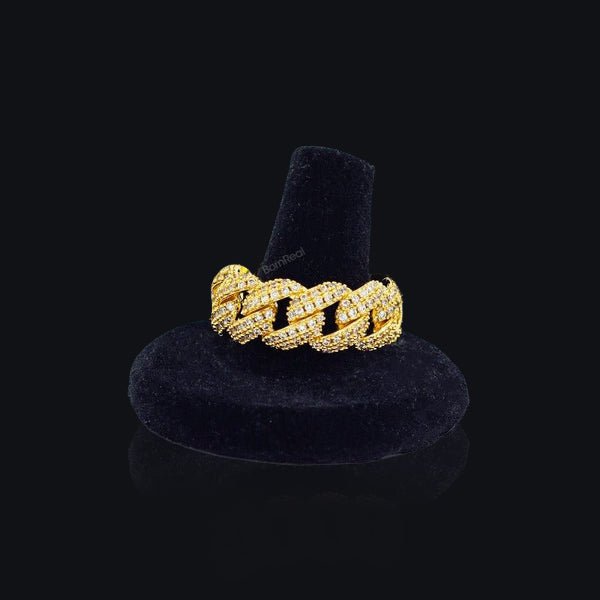 Full Ice out Moissanite Diamond Real VVS For Men's Custom Hip Hop Ring Bornreal Jewelry - Bornreal Jewelry