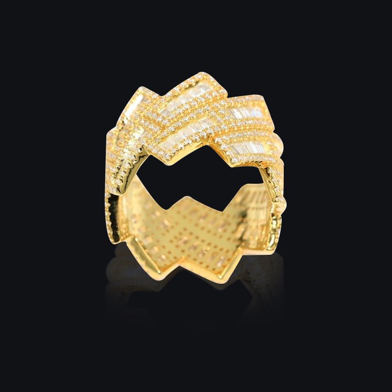 Luxury Custom Moissanite S925 Prong Cuban Ring